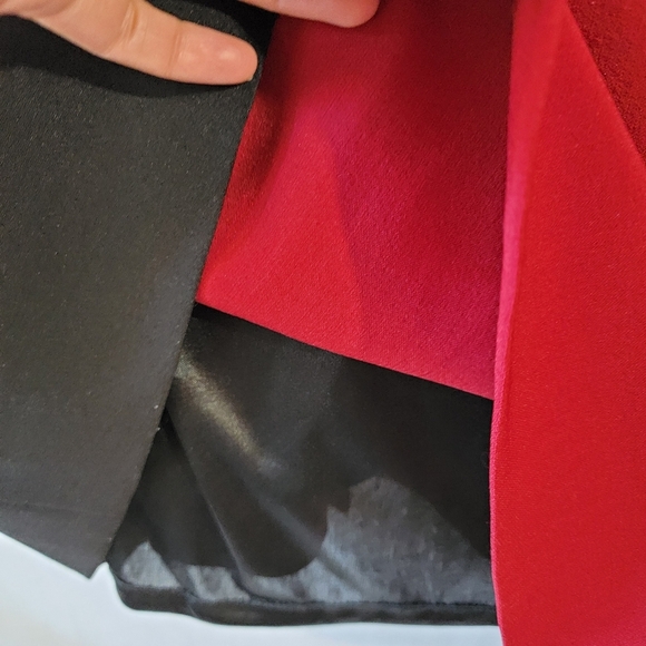 NEW TAHARI Women's Plus Size Sheath Dress Sz 22W Red Black Office Siren Career - Picture 5 of 11